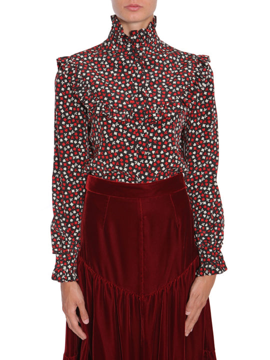 Stand Up Collar Blouse