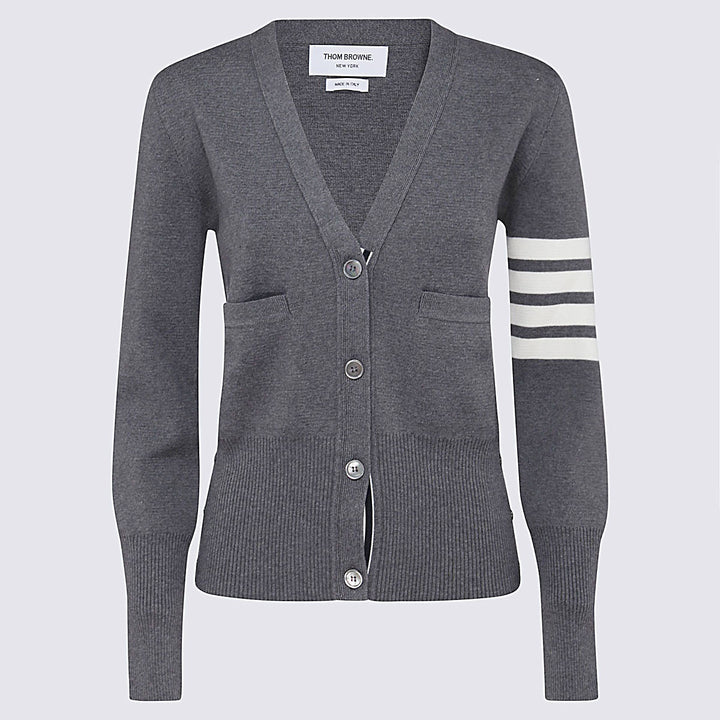 Thom Browne Sweaters - MED GREY | c44e6957bd94e719393e97cf421b48ef8ed40bc4