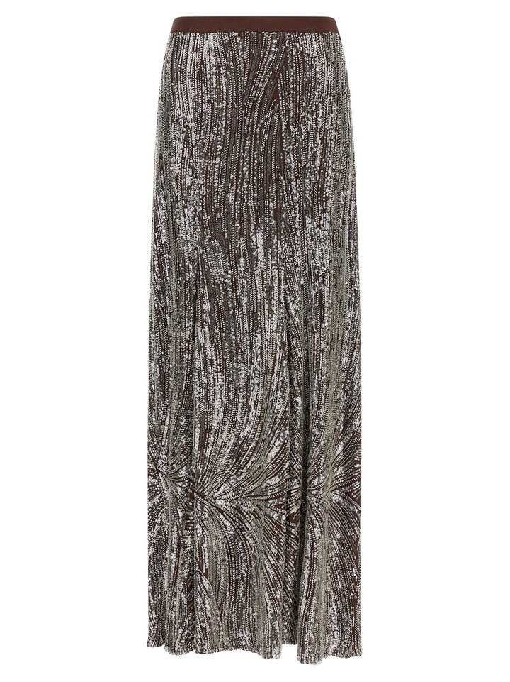 Paco Rabanne Sequin And Pearl Skirt Skirts - Brown | 15221de3d079daf2660053fd3615fbf18ba8ab8a