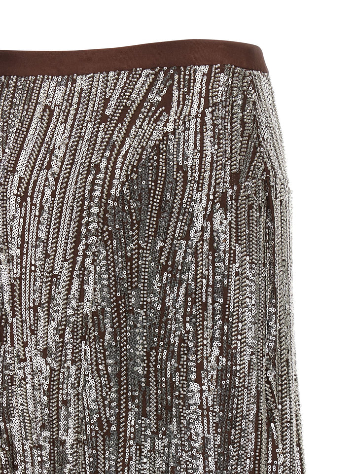Paco Rabanne Sequin And Pearl Skirt Skirts - Brown | 42c54c658d1ca41cd0900c780686a19f53051f08