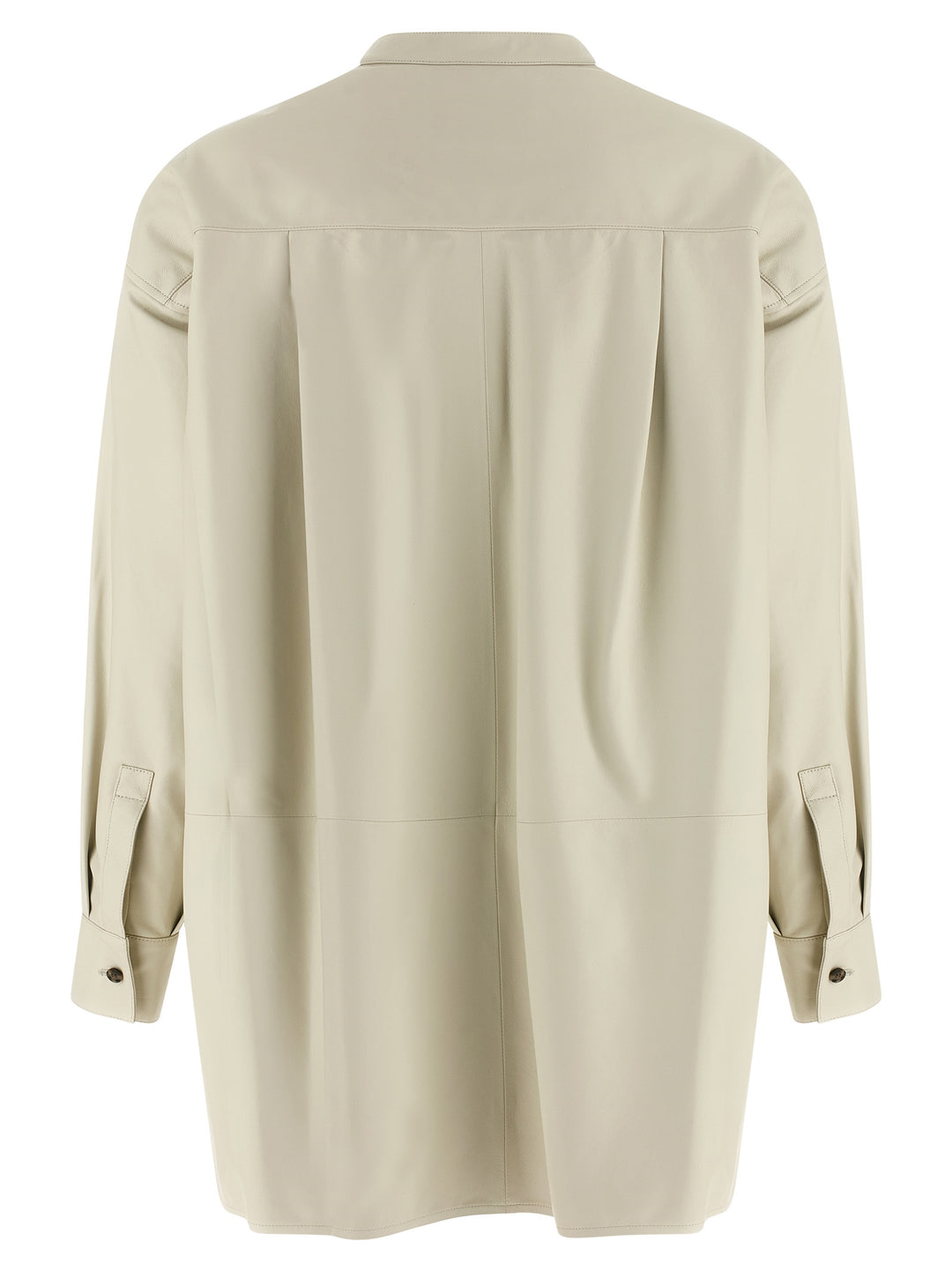 Yves Salomon Leather Shirt Shirt and Blouse - White | df034552c3187b5e9a4ac5a947701d6069fac2cc