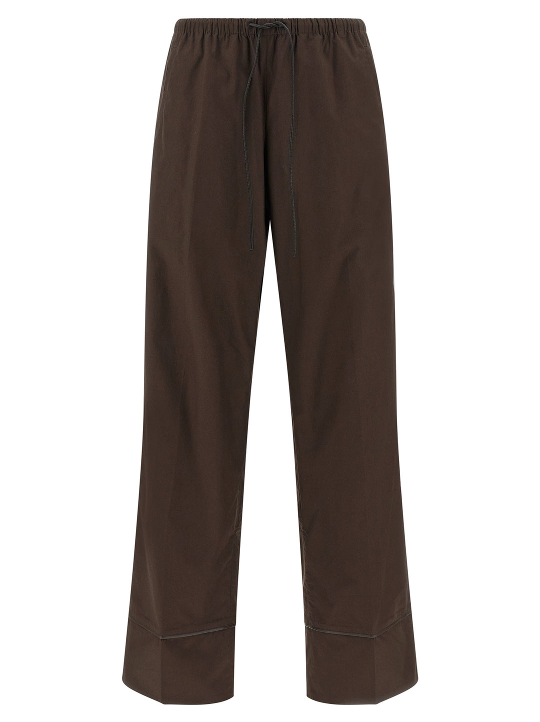 Yves Salomon Leather Insert Pants - Brown | d47e7ee95ff15da5aa4a54bd781e0b91790f824f