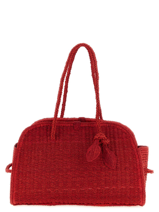 Le Turismo Raphia Shoulder Bags Red