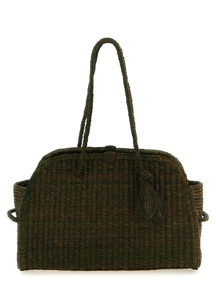 Jacquemus Le Turismo Raphia Tote Bag - Green | 74cf06d8e24482232779b086e16824a37551a946