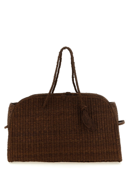 Le Grand Turismo Raphia Tote Bag Brown