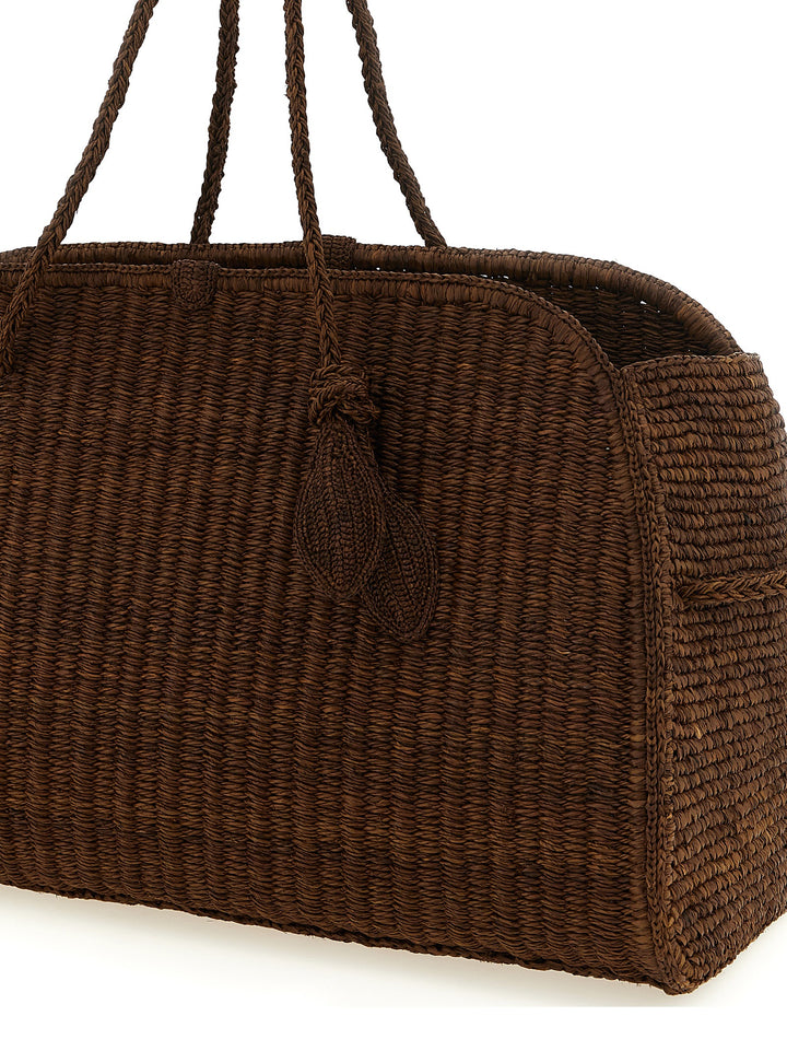 Jacquemus Le Grand Turismo Raphia Tote Bag - Brown | 77e5947e2e8f8807d9646aa1bc6c2432e22999bd