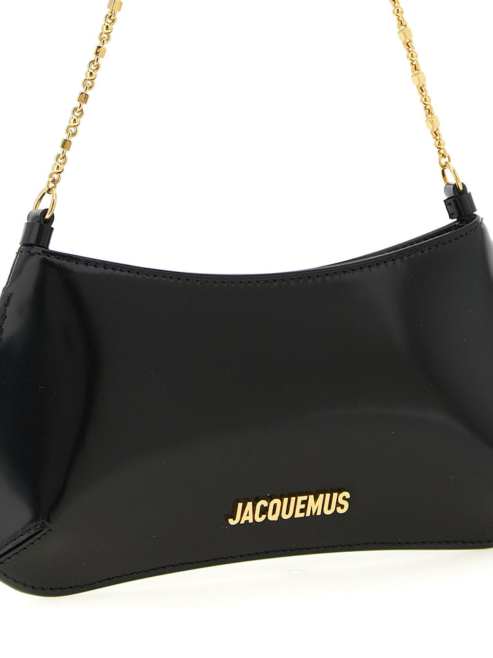 Jacquemus Le Petit Bisou Chaîne Shoulder Bags - Black | 9e7589e07f12f9d01a680fd755ecfdfb63929119