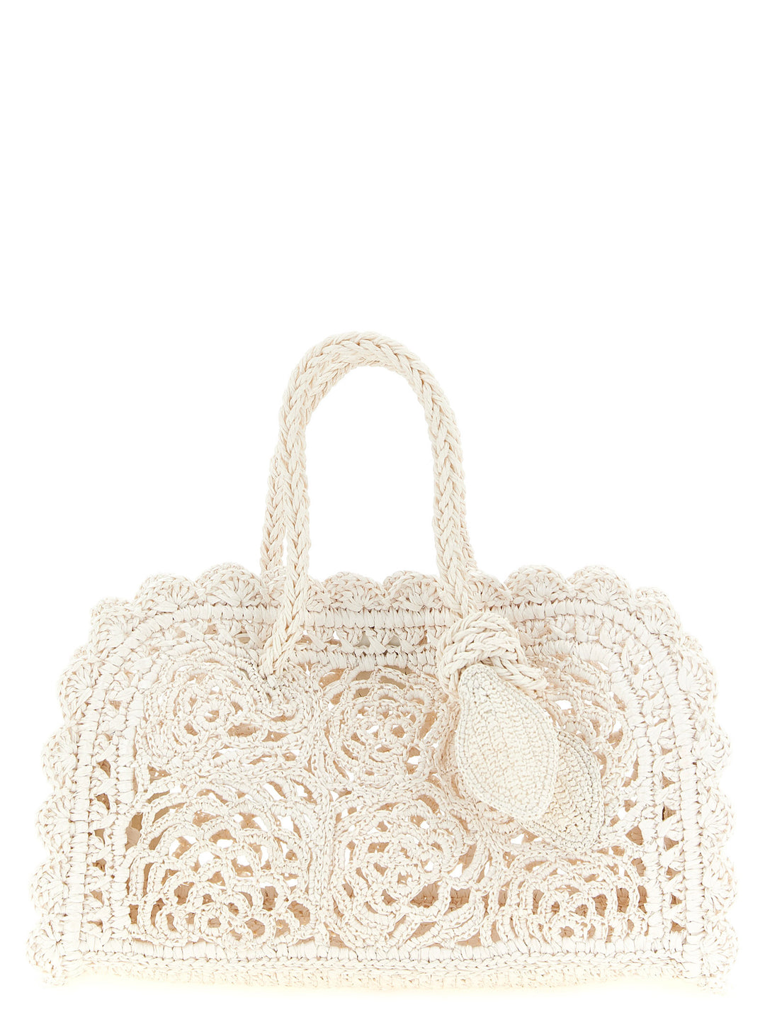 Jacquemus Le Petit Turismo Crochet Hand Bags - White | 948cd66c6695cefc376dd54a2d0352686ac17a3c