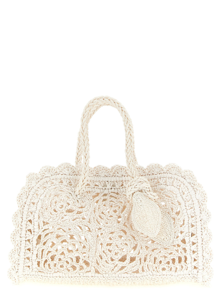 Jacquemus Le Petit Turismo Crochet Hand Bags - White | 948cd66c6695cefc376dd54a2d0352686ac17a3c