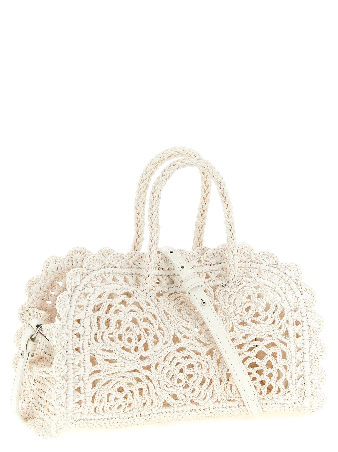 Jacquemus Le Petit Turismo Crochet Hand Bags - White | ff25acebf1671bb8018164ab8d12b04c66d10c00