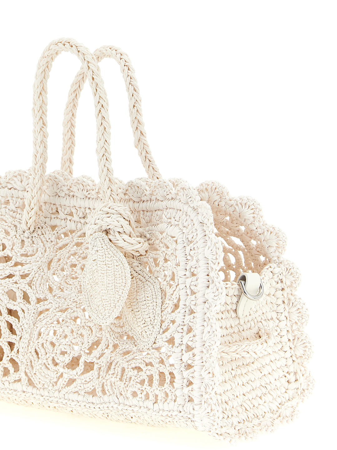 Jacquemus Le Petit Turismo Crochet Hand Bags - White | 0a34012e5c324b95eeeedbdac9d1504b4d17f5e6