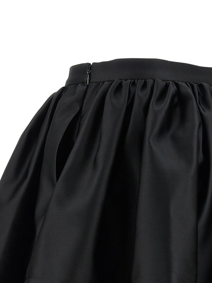 Paco Rabanne Satin Skirt Skirts - Black | c4d4361836d13a05c729363036cce7c38f49986d