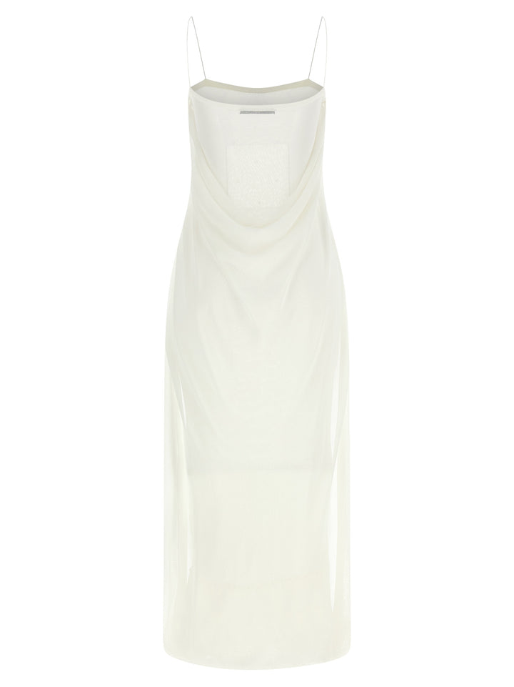 Jacquemus La Robe Maille Plumetis Dresses - White | 60c62c3b1dd2a4a80137dbc386f720c96b11a296