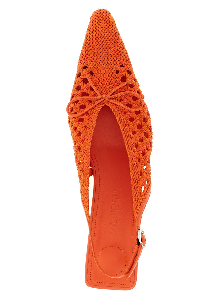 Jacquemus Les Slingbacks Cubisto B Pumps - Orange | 24947e7f9efb0786eb1b693eadb2e03787e8c92e
