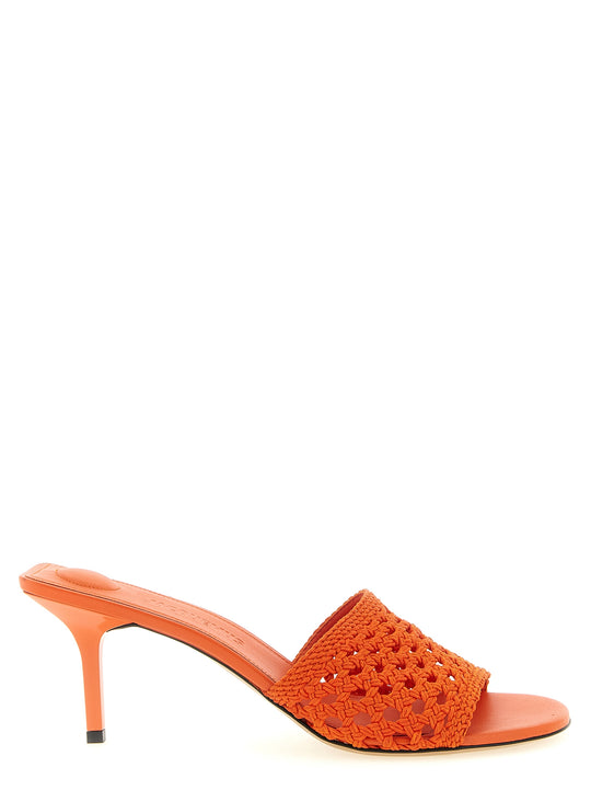 Les Mules Cubisto Sandals Orange