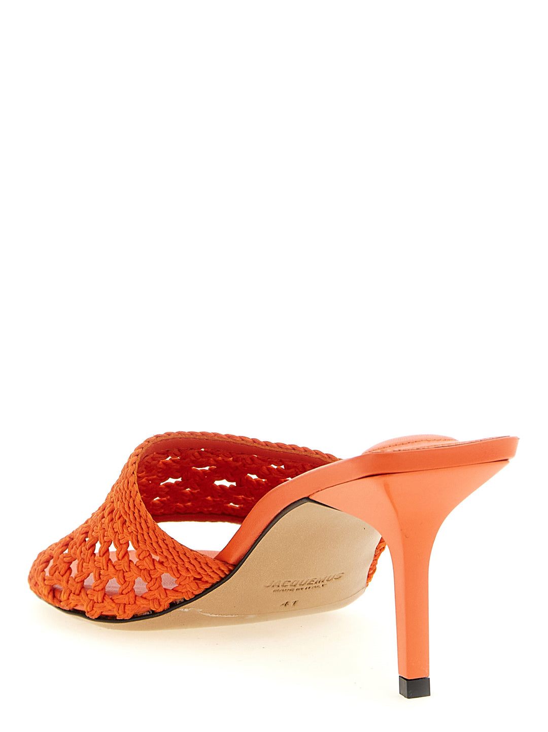 Jacquemus Les Mules Cubisto Sandals - Orange | 014583c34cc59dbdb41de46d66a9ddb15a4ef88c
