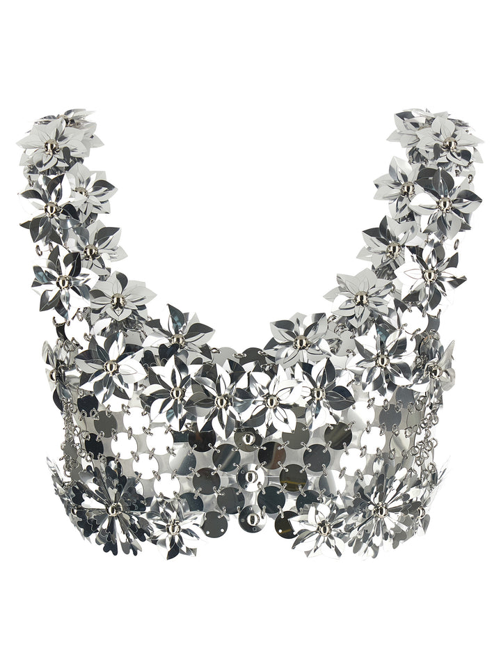 Paco Rabanne Bralette Top Tops - Silver | e50c74a22e8bd72ab8392b9eb84c2e8719825051