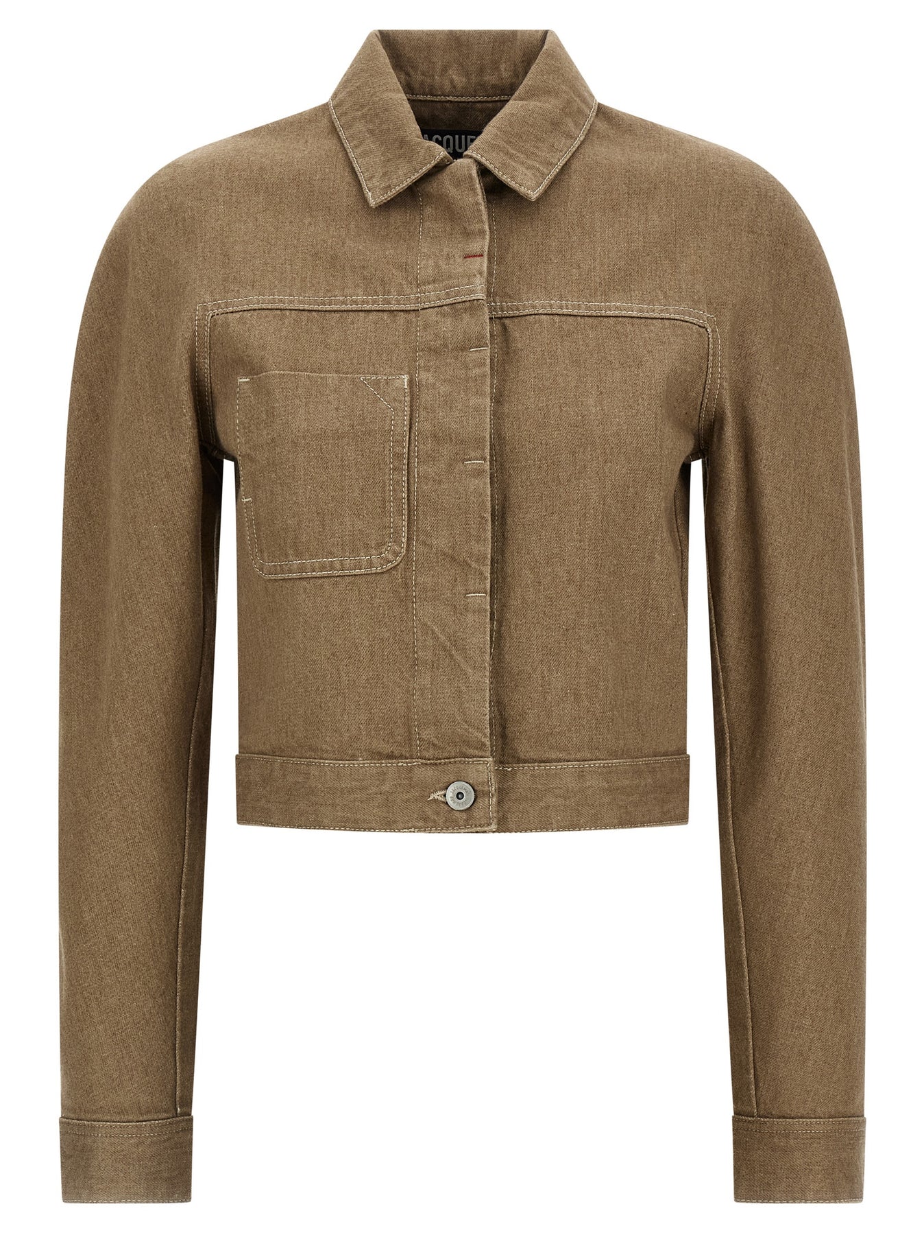 Jacquemus La Veste Ovalo Cargo Puffer Jackets - Beige | 1dca28e8e97bd86497db4c2375eee438a2bf1d02