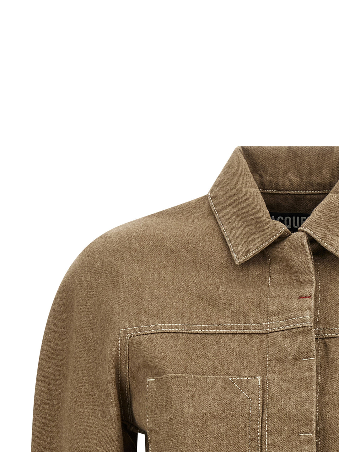 Jacquemus La Veste Ovalo Cargo Puffer Jackets - Beige | eb247dd7b9d30384f0b211d8ff552fc425b764c7