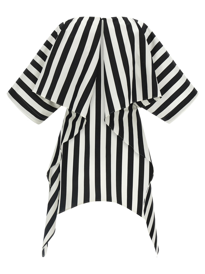 Jacquemus La Tunique Moisson Shirt and Blouse - White/Black | 284525e55f6d73c791273e80691e2e5a224af733