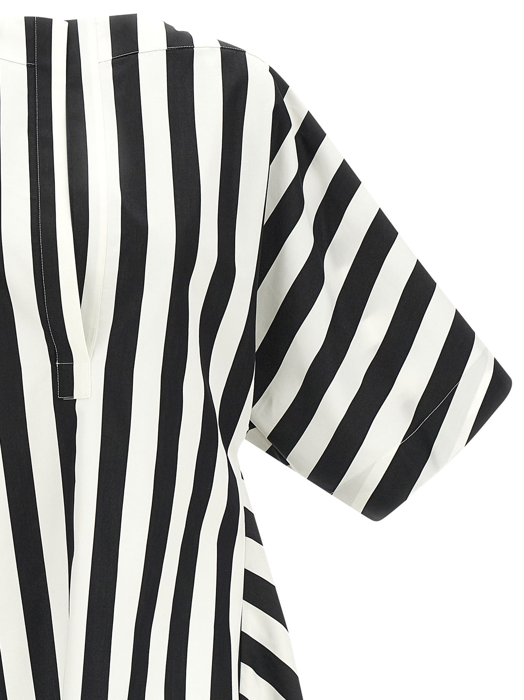 Jacquemus La Tunique Moisson Shirt and Blouse - White/Black | 6feb631a4859cafca8478bf34af7bcfec3c88c4c