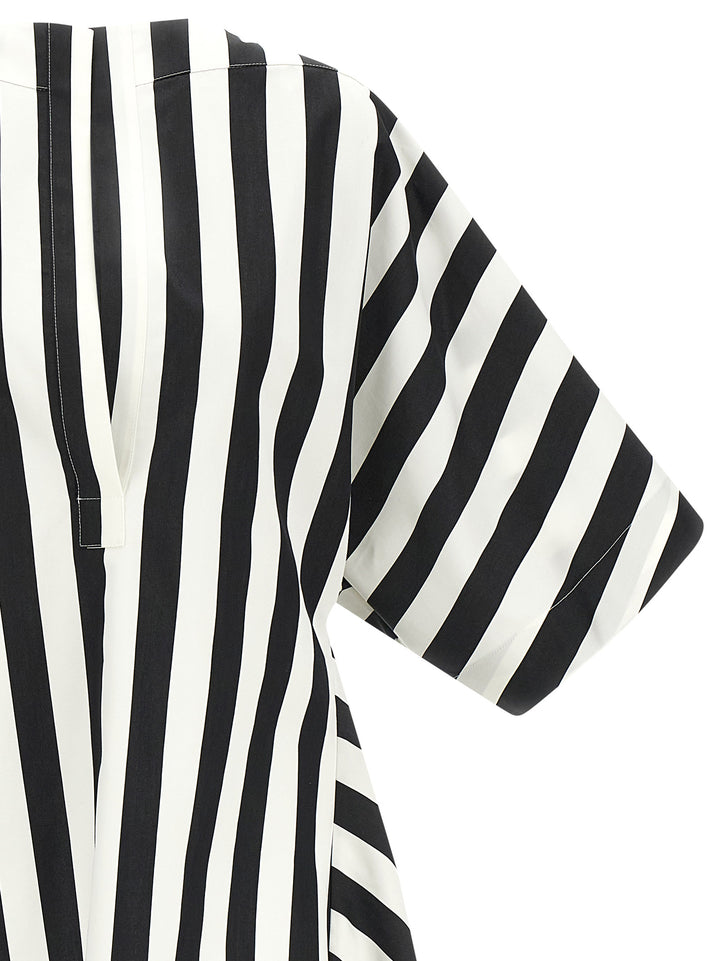 Jacquemus La Tunique Moisson Shirt and Blouse - White/Black | 6feb631a4859cafca8478bf34af7bcfec3c88c4c