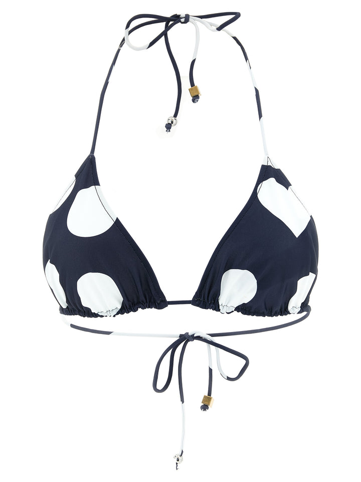 Jacquemus Le Haut De Plage Triangle Beachwear - Blue | 014e9b6c68c3b953f7a6dd0dd18ba6b0d8175db2