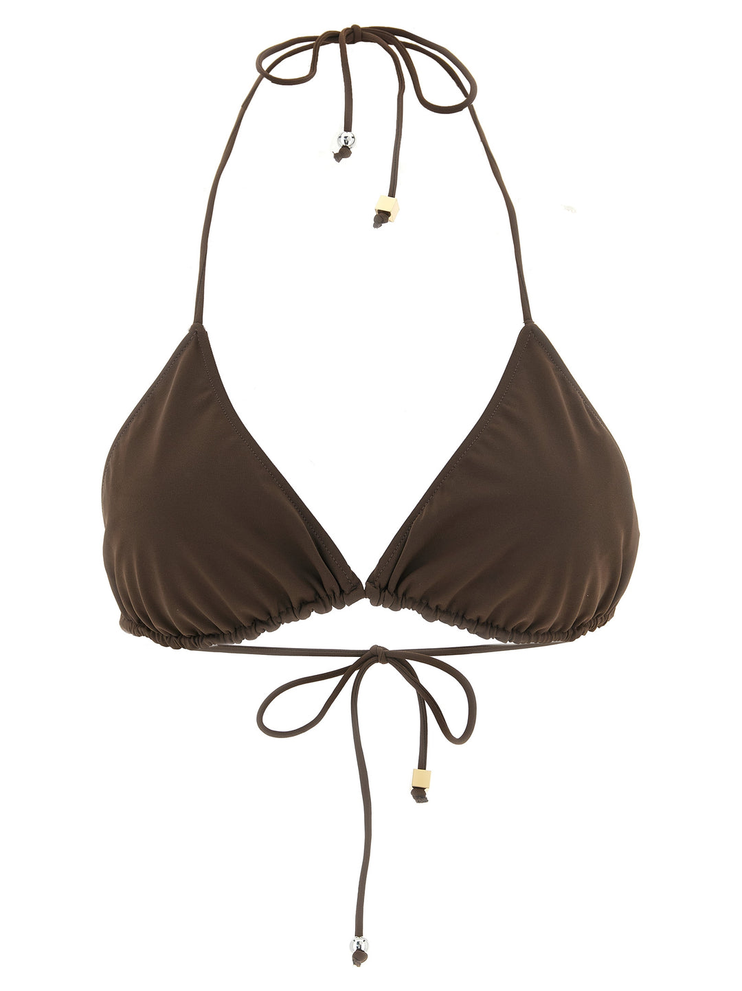 Jacquemus Le Haut De Plage Triangle Beachwear - Brown | 531457dd367eccb4157f6c60e018dea26106194d