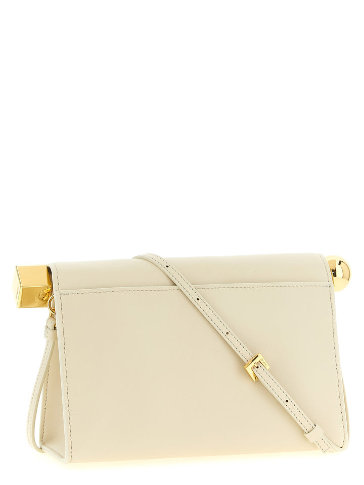 Jacquemus Le Sac Rond Carré Clutch - White | 02d21d9459e7860be128728daa97cbd30e62a94f