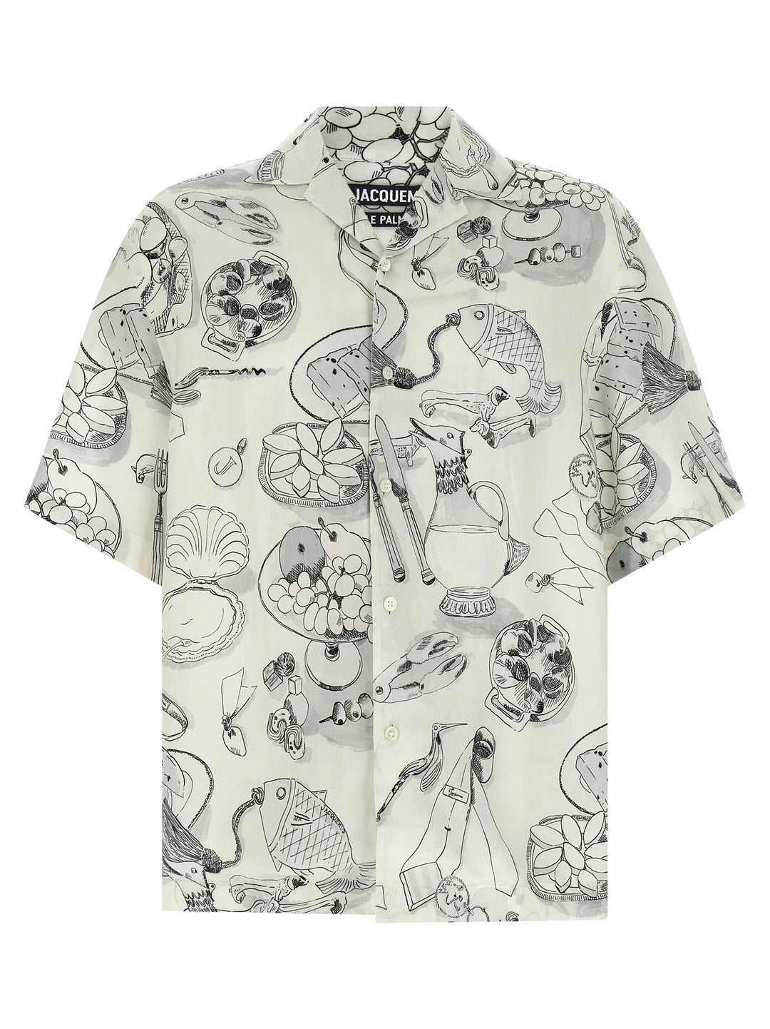 Jacquemus La Chemise Cocktail Shirt and Blouse - White/Black | f7e6a5d0b7f0131633c1943aa092a67f1140609b