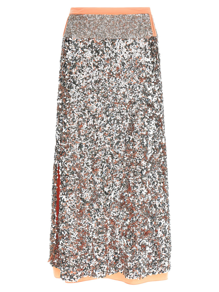 Paco Rabanne Sequin Skirt Skirts - Silver | 3286decd108ee43854bda74af6cba894e54c13b9