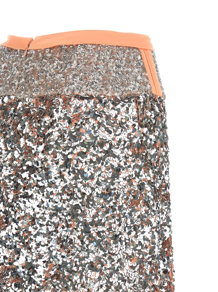 Paco Rabanne Sequin Skirt Skirts - Silver | 6f1d5dc033002cae5cb63f059f2e0544cb80fe57