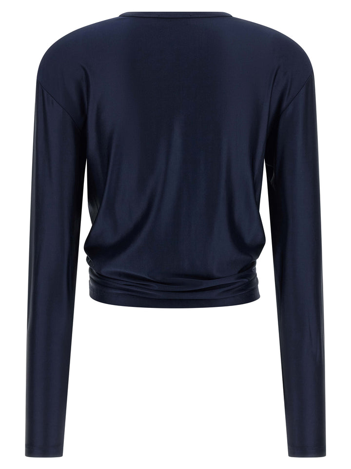 Paco Rabanne Piercing Detail Tops - Blue | 3f94e7b22f9affe12e4ae2793308caf97839c4c3