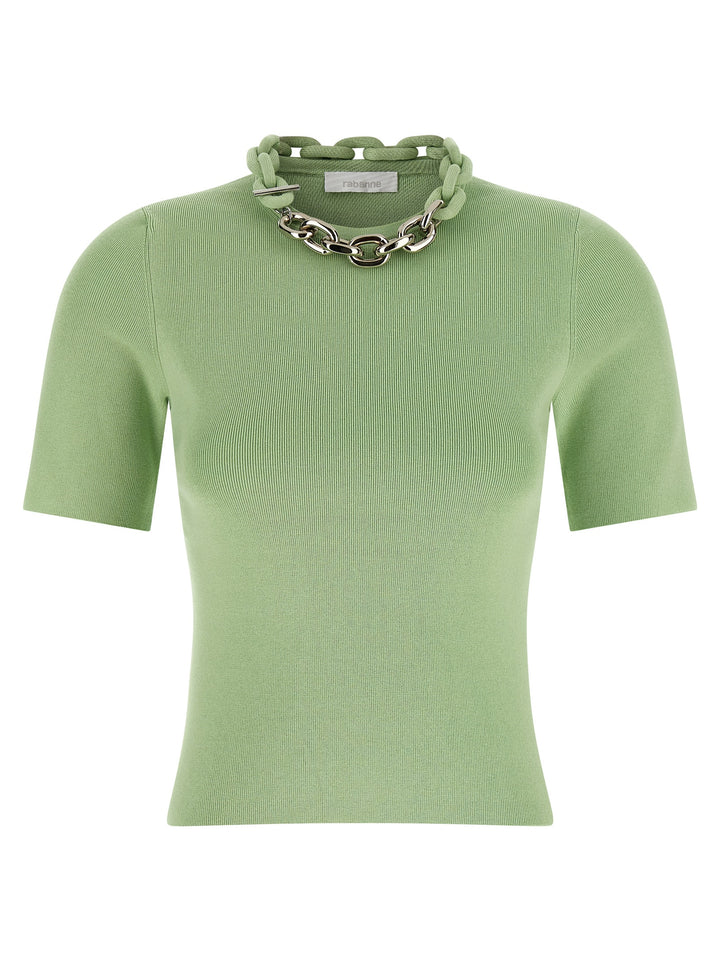 Paco Rabanne Chain T-shirt - Green | f172e5967f01a15e998db737817b4a14dc3189c5