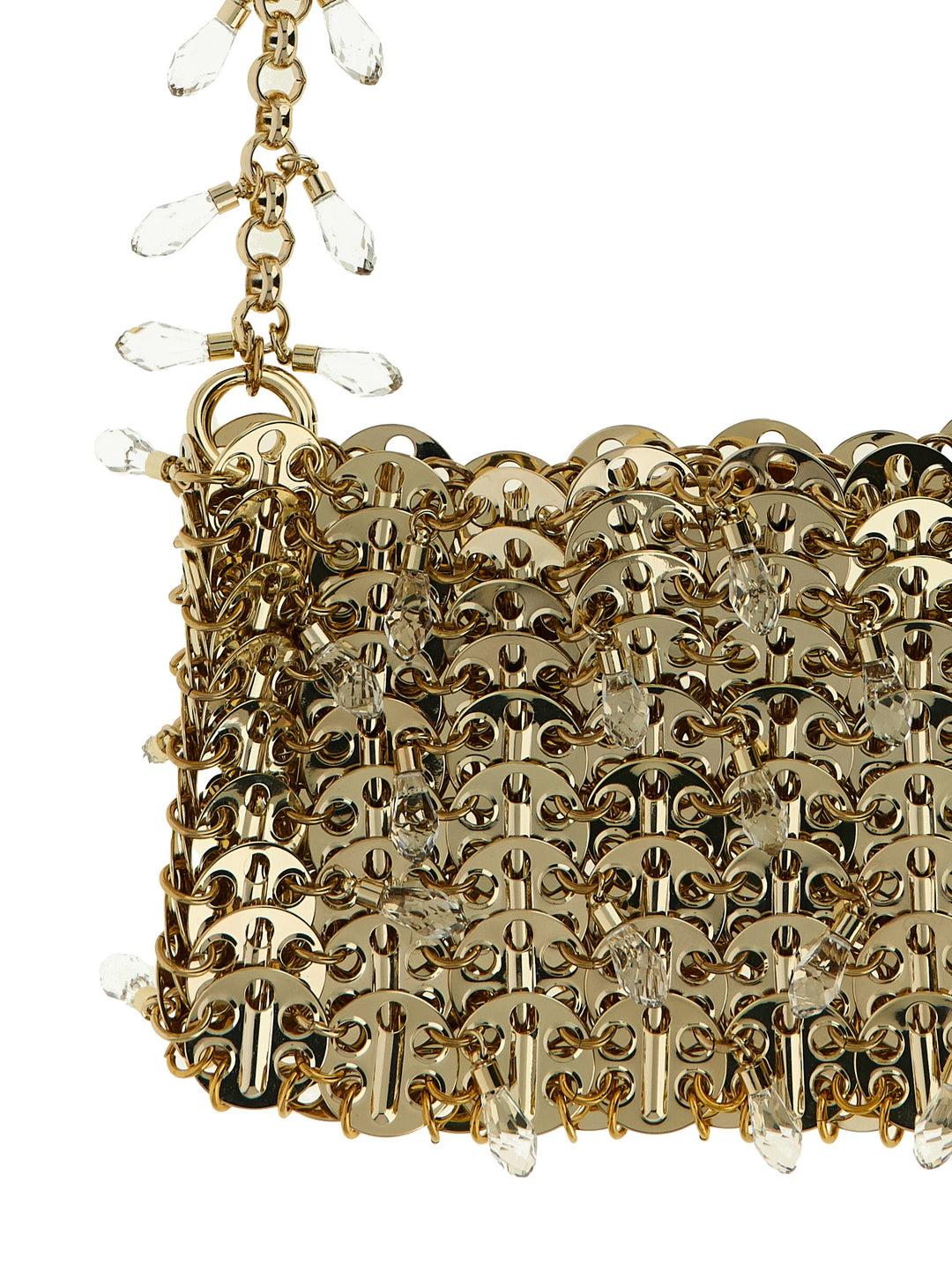 Paco Rabanne 1969 Nano Crystal Shoulder Bags - Gold | ea49d8db3d439164a522d35c27c316af81c82d68