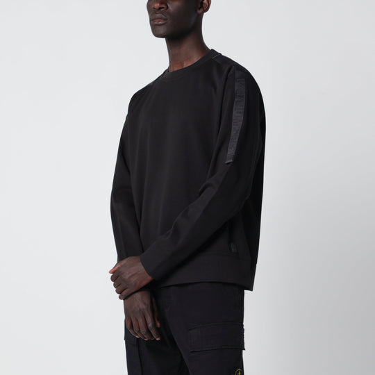 Black Sweatshirt With Logo Detail