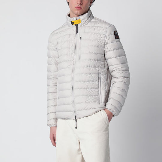 Pelican-Colored Ugo Short Quilted Down Jacket