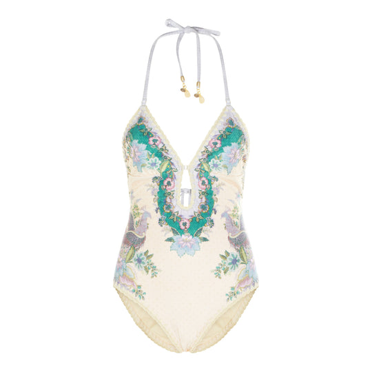 Sea Clothing Cream Scarf Floral