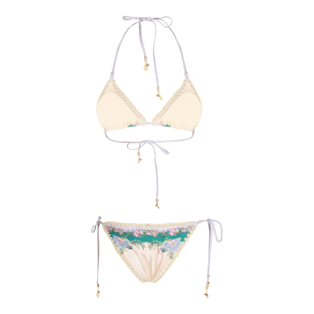 Zimmermann Sea clothing - CREAM SCARF FLORAL | 274dee82b62fe9b568fb3c670dfabef80dfcdbd0