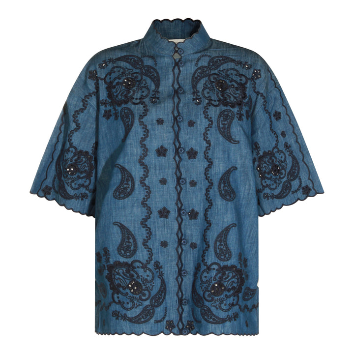 Zimmermann Shirts - RAILWAY BLUE | c492778e753b7eef849d319ce03a29727a045ac7