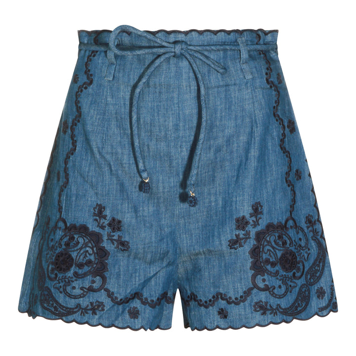 Zimmermann Shorts - RAILWAY BLUE | 80b47556b2d42ef6c846f508a8539c64cfce82f2