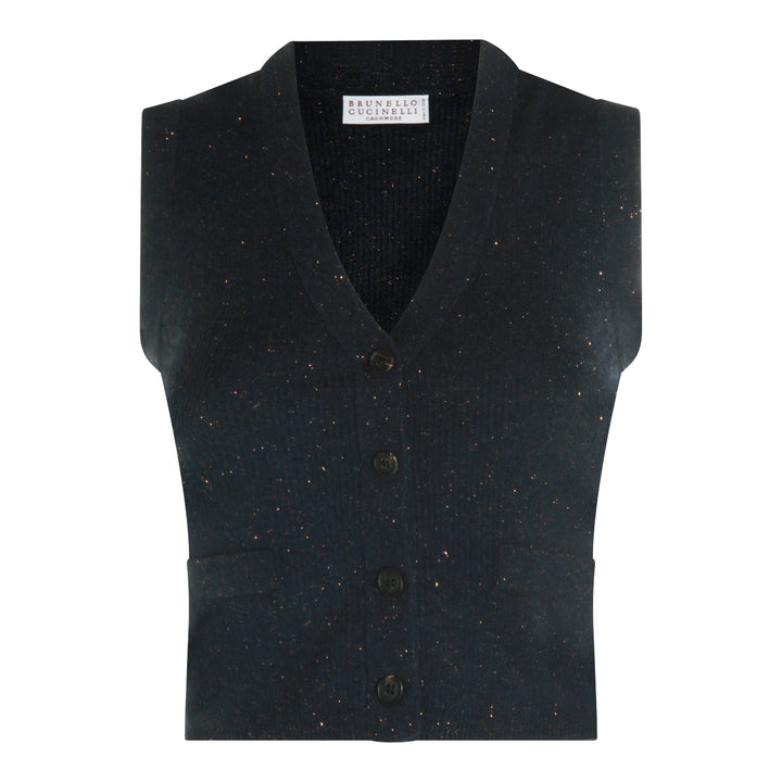 Brunello Cucinelli Top - BLU FREDDO | f2be9b76384fdc3bc4eb8c5c39baf77d9ec087c6