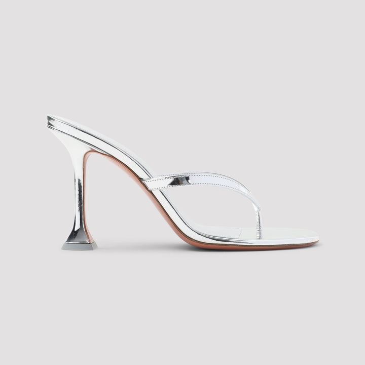 Amina Muaddi Sandals - Metallic | 91406944bfe27ea298b9ca5a635cbb076125b126