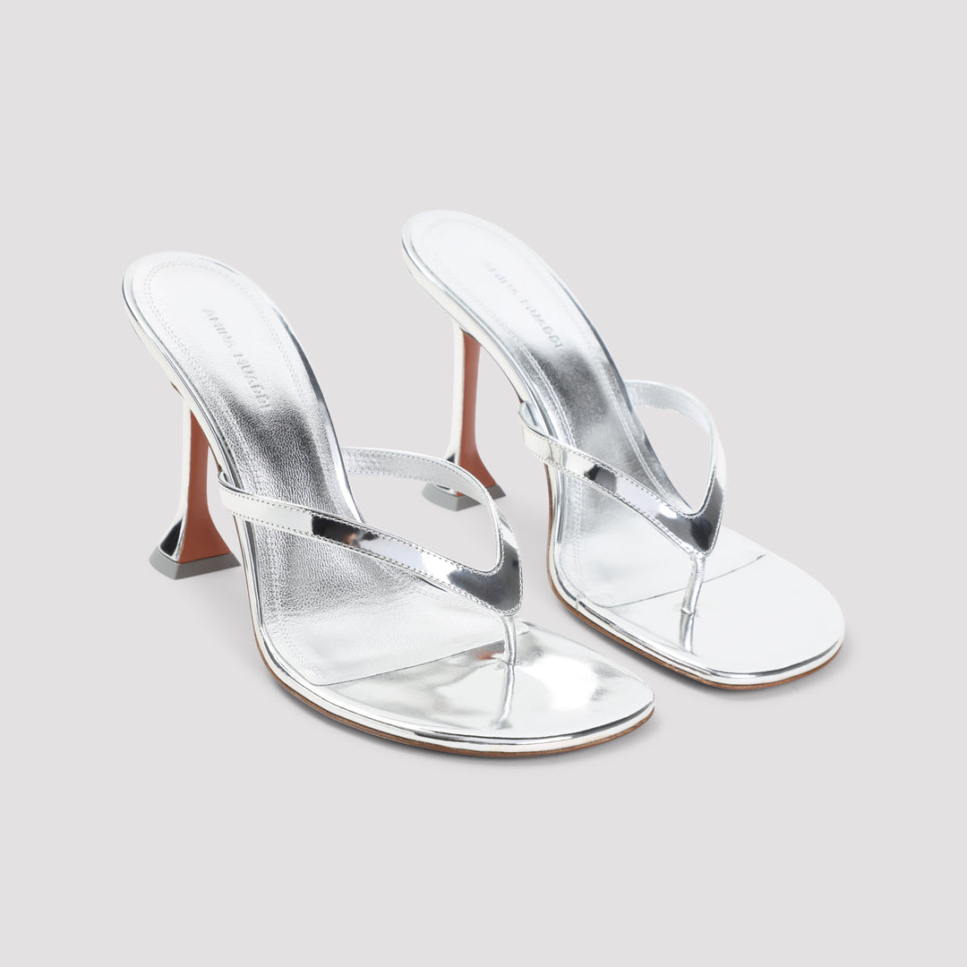 Amina Muaddi Sandals - Metallic | c7c2f2302fa4dd82e02e5a2e3a1ff483aca06768
