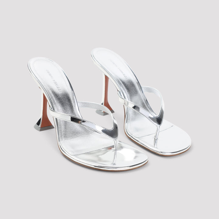 Amina Muaddi Sandals - Metallic | c7c2f2302fa4dd82e02e5a2e3a1ff483aca06768