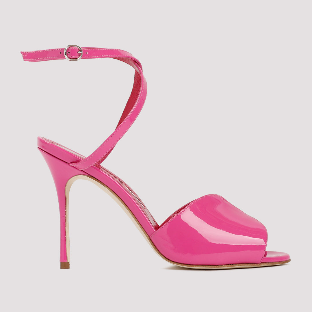 Manolo Blahnik Sandals - Pink & Purple | 6f777f24d86e40143418ace64275092c3893b7b1