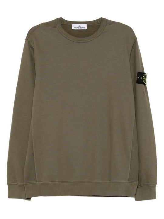 Cotton Fleece Crew Neck Sweatshirt