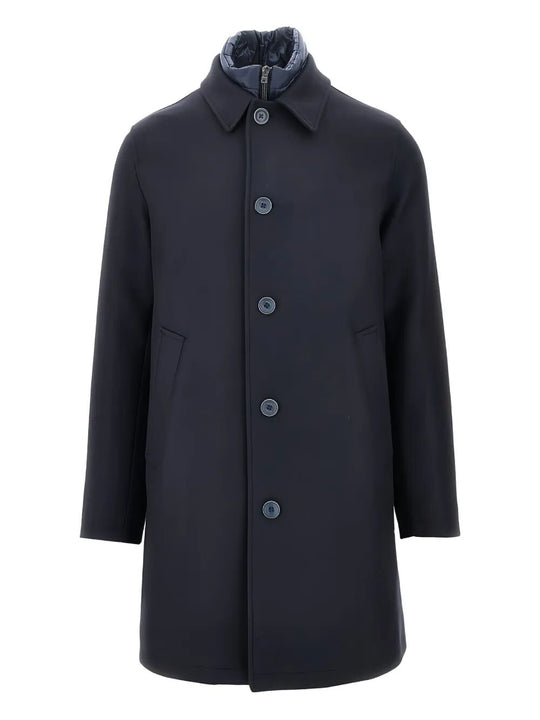 Single-Breasted Padded Coat