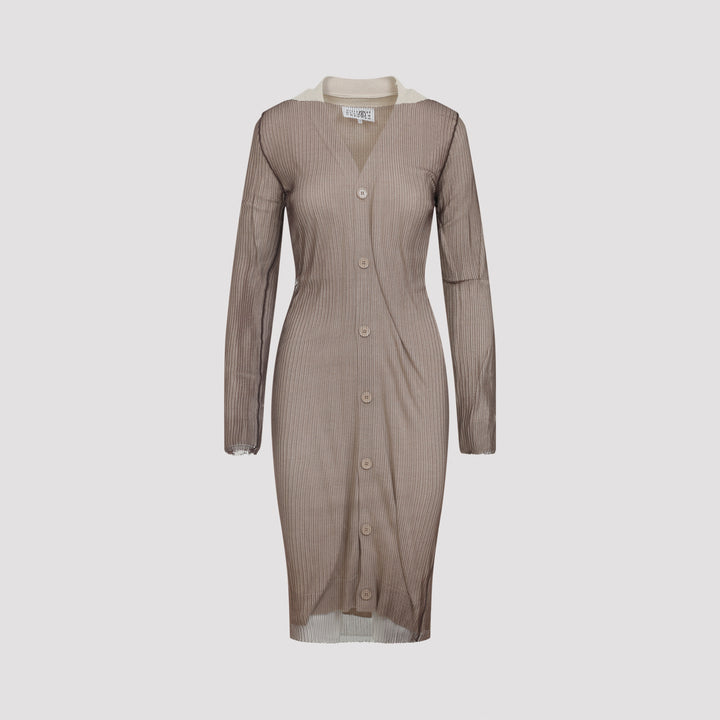 Mm6 Maison Margiela Cardigan - Nude & Neutrals | 4467e4f24c1f1fd06e35e1c8de545e2f226a0940