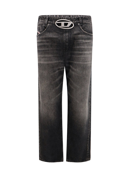 Cotton Trouser With Metal Oval-D Logo